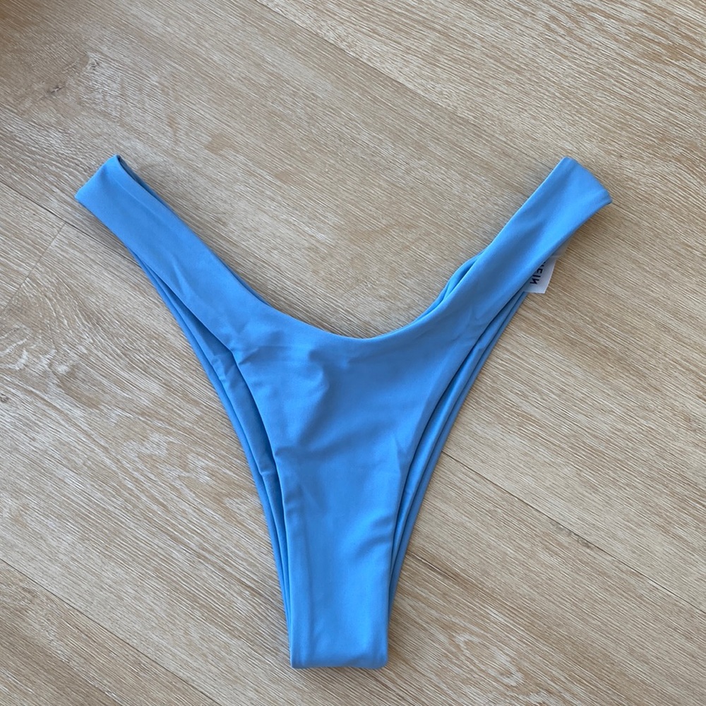 SHEIN baby blue cheeky bikini bottom